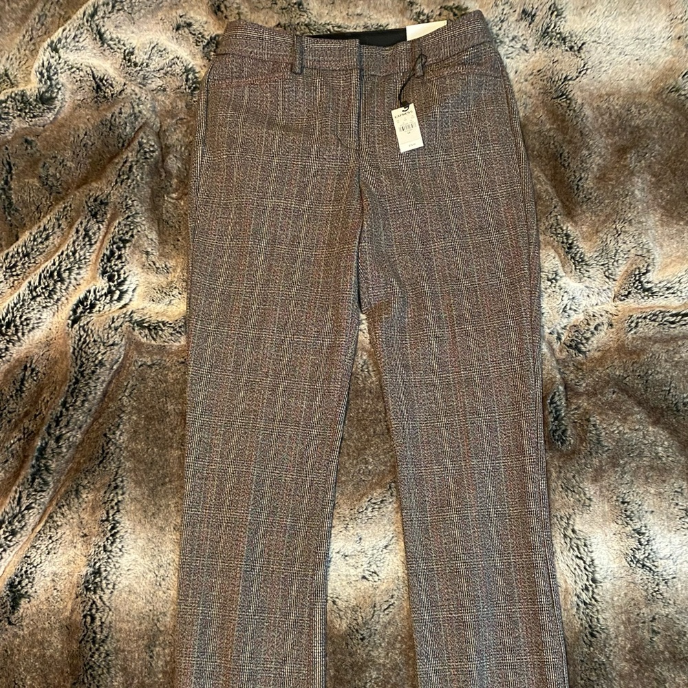 ♣️NWT Express Plaid Barely Boot Mid Rise Columnist Pant♣️